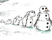 Evolution of a Snowman